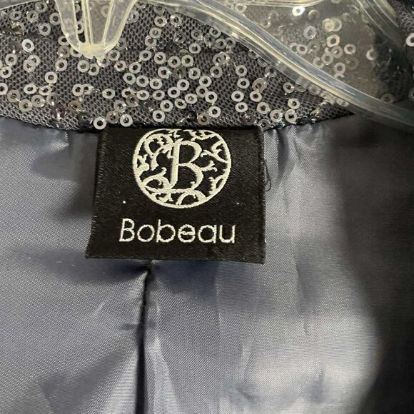 EUC Bobeau Women's Gray Sequin Blazer Jacket size Small - Picture 6 of 6